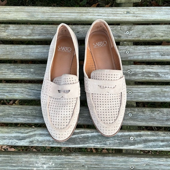 Franco Sarto Shoes - Franco Sarto jolettes cream tan flats loafers